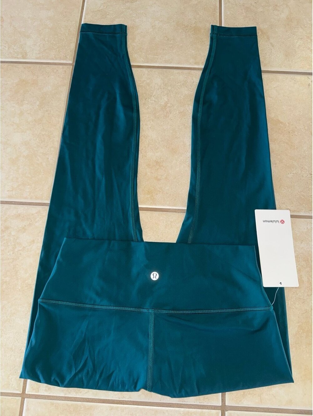 Lululemon Wunder Under High Rise 28” Nulux, Emerald Size 10 NWT